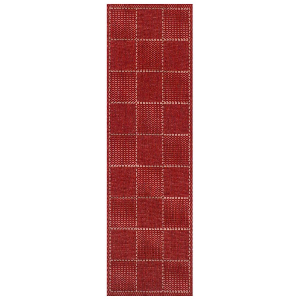 Super Sisalo Anti Slip Kitchen Runners in Red